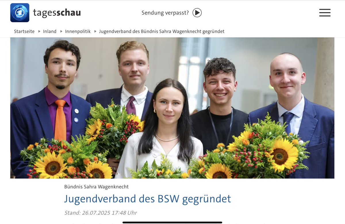 PascalBeucker's tweet image. Die Wagenknecht-Jugend sieht aus wie eine Amthor-Jugend. Aber Hauptsache Sahra gefällt es. ;) #BSWJugendverband #BSW
