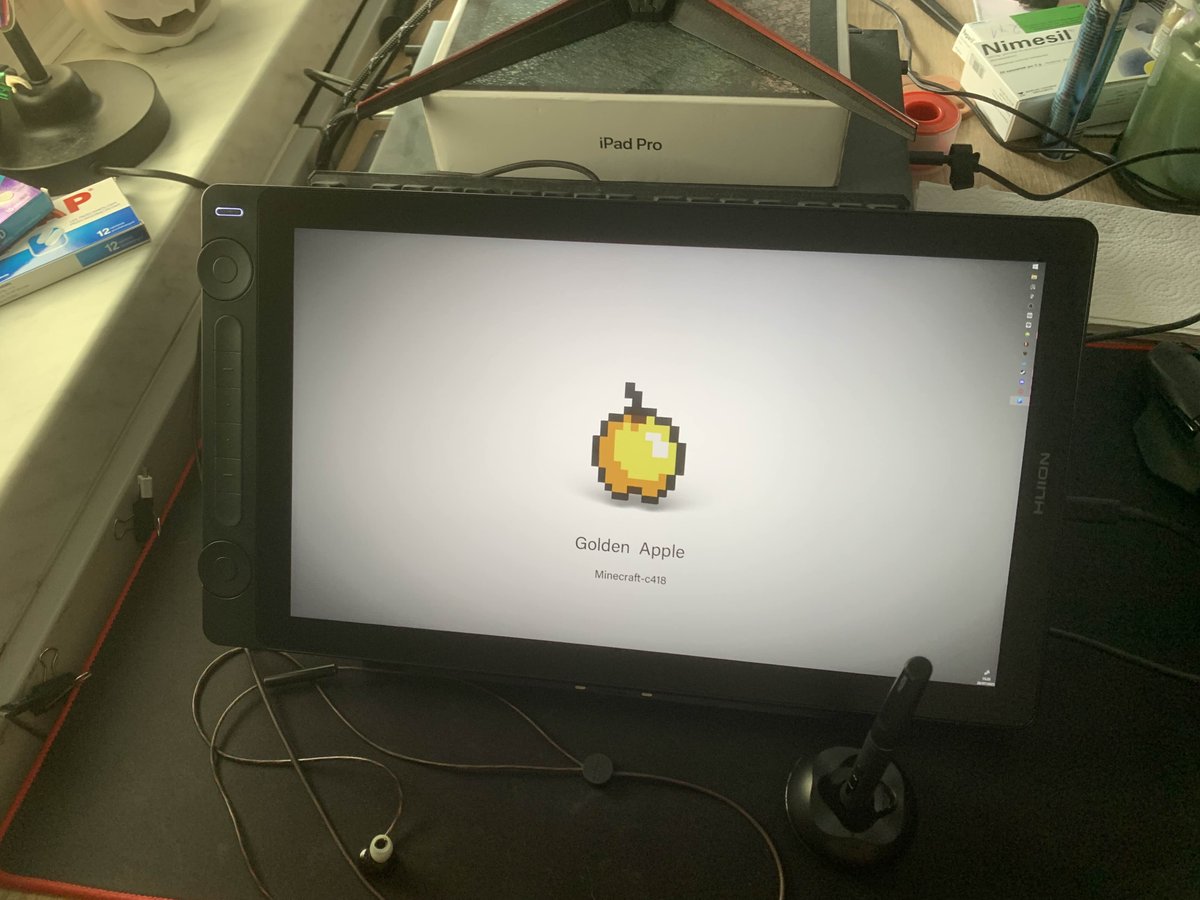 Green_Automaton's tweet image. my first screen tablet #huion