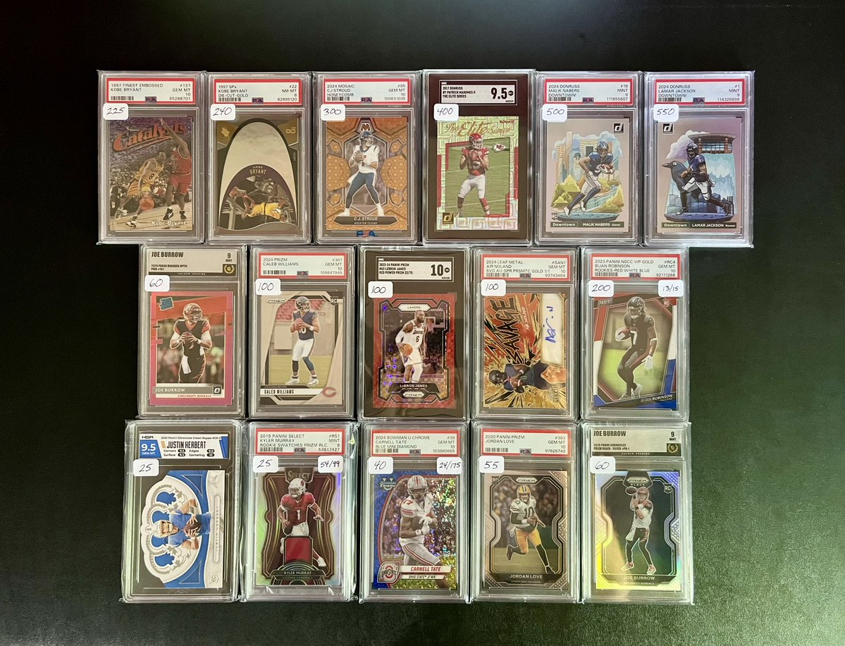 SpeshSportsTM's tweet image. Cards For Sale
🆕 Inventory!
🟢= $10
Pitts /100
Gresham /10
+shipping
@TheHobby247 @HobbyRetweet_ @SportsCardDeals @westcards28 @Mock10Breaks @84baseballcards
