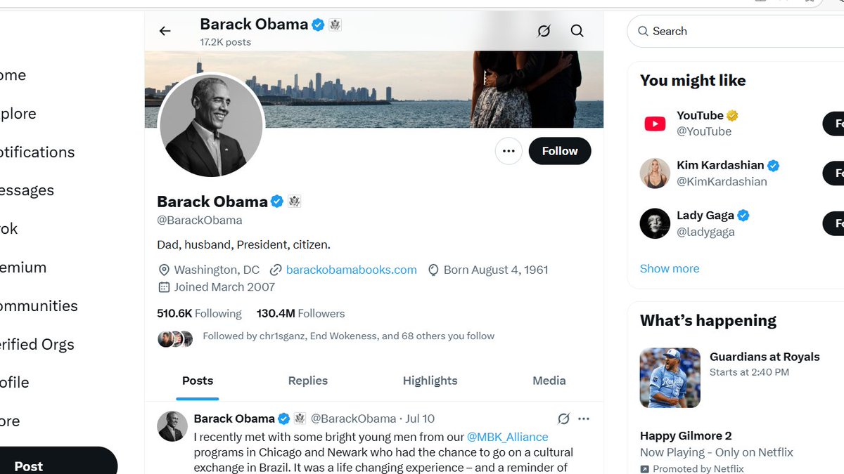 brianfires's tweet image. Anybody Know Why @BarackObama Has Been Awfully Quiet on X Lately?
@FoxNews @CNN @cnnbrk @MSNBC @CNBC