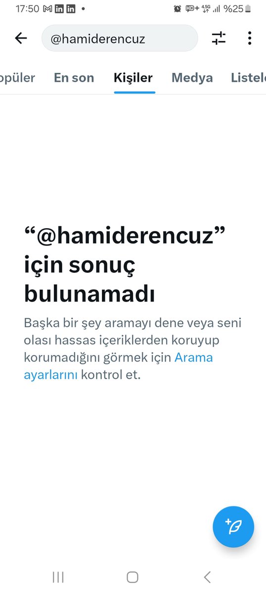 Arkadaş, X bana yoğun sansür uyguluyor. Suriye düştüğü günden beri durum bu...
Paylaşımlarımı çok az kişi görüyor. Tam hesap adıyla aratılınca da çıkmıyor.
Bu paylaşımımı gören arkadaşlarım, beni etiketleyerek paylaşıp destek verirseniz sevinirim. 🙏.