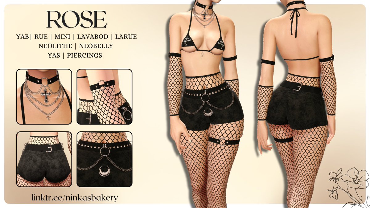 ninka_xiv's tweet image. ๐ rose is hereeee!
๐ free release 26th of october 2025
๐ yab | rue | mini | lavabod | larue | neolithe | neobelly
#ninkamods
size information and directions down below ๐ค