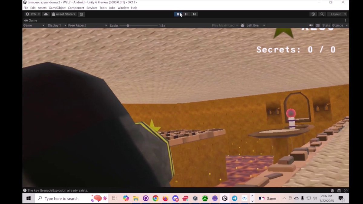 davididev's tweet image. Working on a couple of #VR projects this week, one was #madewithunity and the other one in the #godotengine.  Been working a lot longer hours lately so I&apos;ve had less time to work on this stuff.
youtube.com/watch?v=MBv1RX…