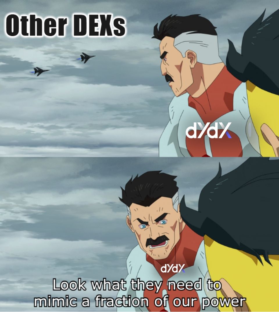 Everyone is saying dYdX isn’t just another DEX, and they are right btw

It’s a blueprint for the future of trading

A custom chain built for traders, gasless UX with full custody, real yield, and buybacks that prove conviction

A protocol, 10 steps ahead. What more do you need?