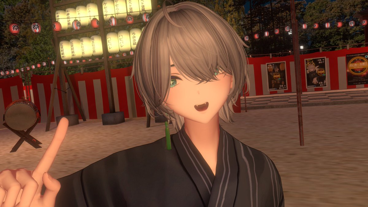 CONNECT_1112's tweet image. #VRC_CONNECT
①浴衣いいですね～！
②たまには自撮りでも…。
③夏、浴衣、エモい
④いぬ
