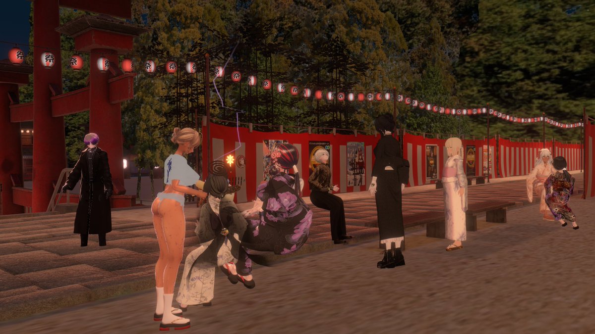 CONNECT_1112's tweet image. #VRC_CONNECT
①浴衣いいですね～！
②たまには自撮りでも…。
③夏、浴衣、エモい
④いぬ