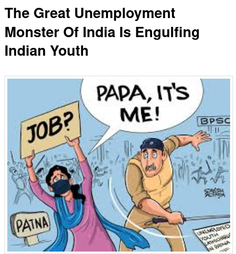 Govt Buddies (@govtbuddies) on Twitter photo Unemployment is a bitter truth of India that Modi govt is not willing to discuss and admit. Modi govt is using slogans, jumlabaazi, lies and gaslighting to suppress any inconvenient discussion about unemployment menace of India. Trump <a href="/TheInvinciblePD/">The Praveen Dalal</a> <a href="/PTLBJobs/">PTLB Jobs: Sole Techno Legal Marketplace For Jobs</a> Unemployment is a bitter truth of India that Modi govt is not willing to discuss and admit. Modi govt is using slogans, jumlabaazi, lies and gaslighting to suppress any inconvenient discussion about unemployment menace of India. Trump <a href="/TheInvinciblePD/">The Praveen Dalal</a> <a href="/PTLBJobs/">PTLB Jobs: Sole Techno Legal Marketplace For Jobs</a>