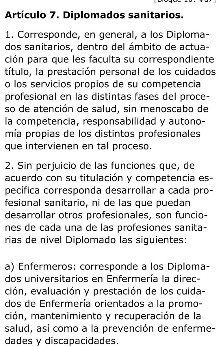NoAnteProyecto's tweet image. No es opinable. Es ley. 
Los enfermeros cuidan. 
Los médicos diagnostican y tratan. 
No entendemos la polémica. 

Zapatero a tus zapatos, enfermero a tus cuidados. 

boe.es/buscar/pdf/200…