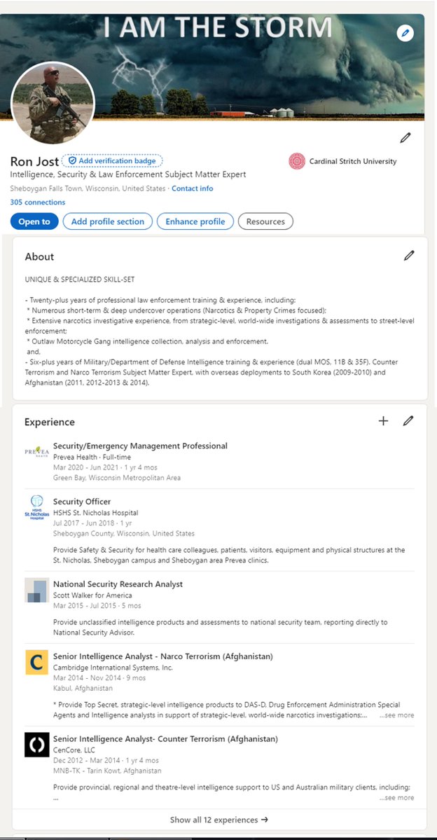 ron_jost's tweet image. Reckless behavior from @TPASarah - perhaps even a violation of multiple civil US laws.
This is the link to my LinkedIn page. Not one word copied from anyone. Completely my own career, in my own words, for all to see. Every single word is 100% verifiable, because every single…