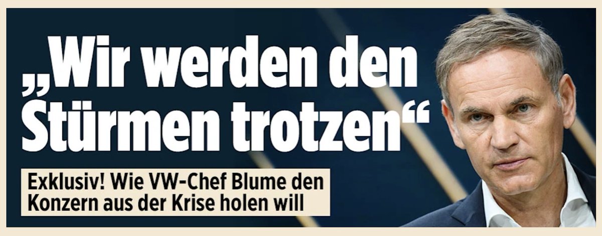 MissEve0109's tweet image. Ich wiederhole es gerne noch einmal.
Wenn man mit über 10 Millionen Jahresgehalt 2024 so eine Scheiße verzapft hat wie @OliverBlumePAG dann sollte man eigentlich zum Teufel gejagt werden.
Er hat @VWGroup seit 2022 in diese Krise geführt, ist dabei schwerreich geworden und hat…