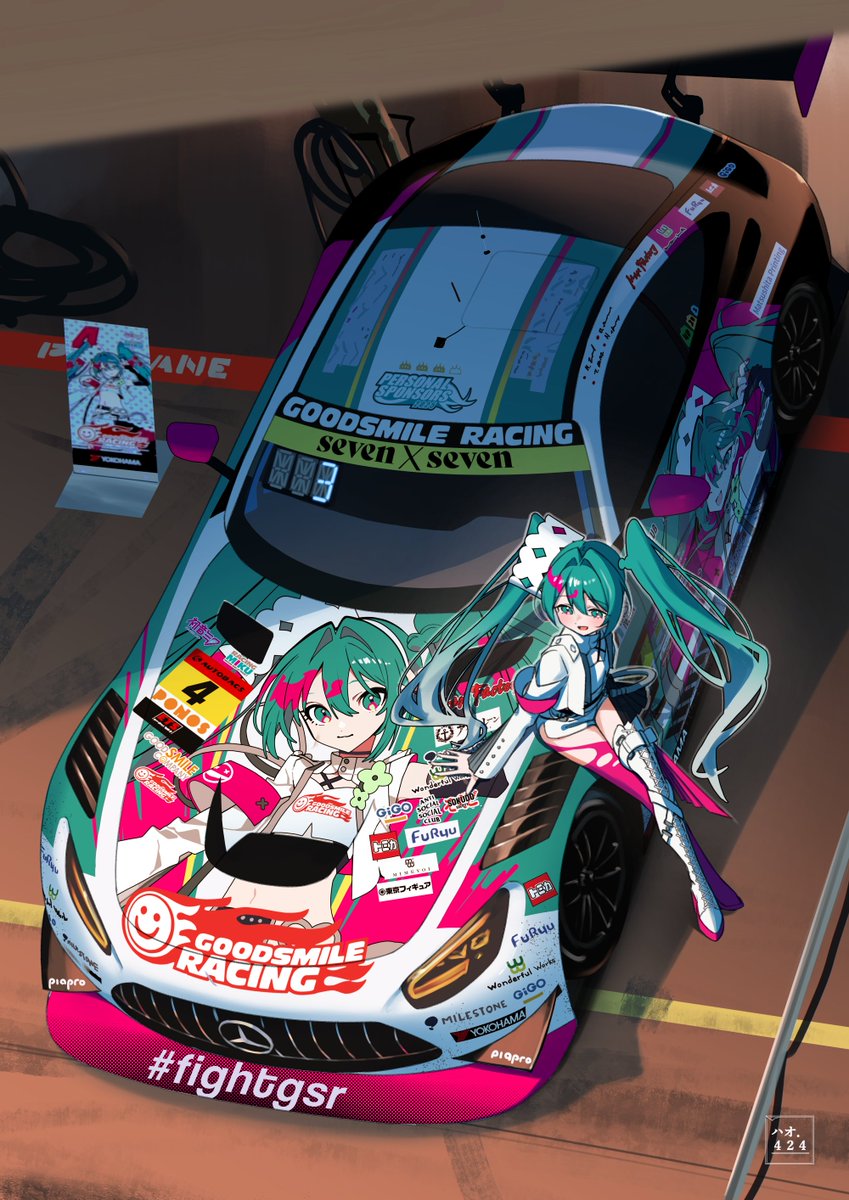 Had to draw the Goodsmile Racing AMG GT for their 3rd place finish at Super GT Sepang
#fightgsr