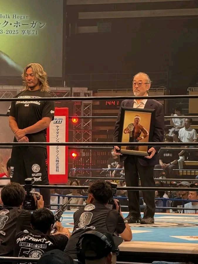 LetsJoin73's tweet image. Nice Tribute From @njpwglobal To Honour The Life & Career Of @HulkHogan.