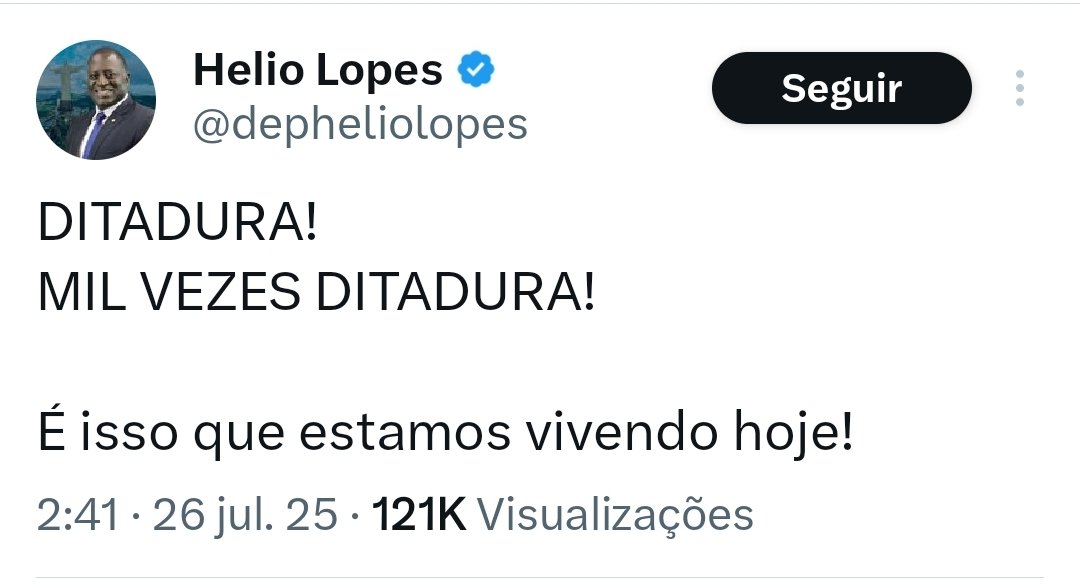 O cara acampado em frente ao Supremo Tribunal diz que o Brasil vive uma Ditadura. Já imaginou o que aconteceria com um negro acampado na frente de quartel militar pedindo democracia na época da Ditadura Militar?