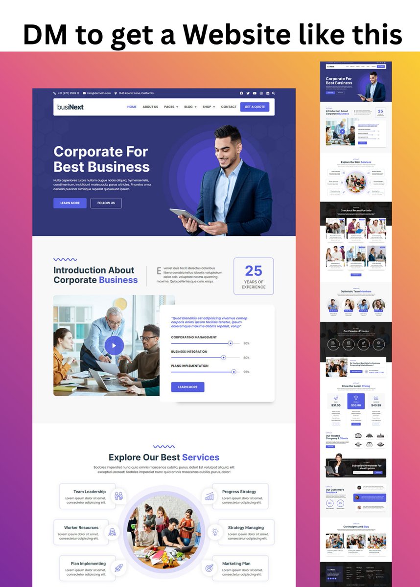 milanthego's tweet image. Launch your business online with WordPress website design using Elementor page builder.
#websitedesign #webdesing
