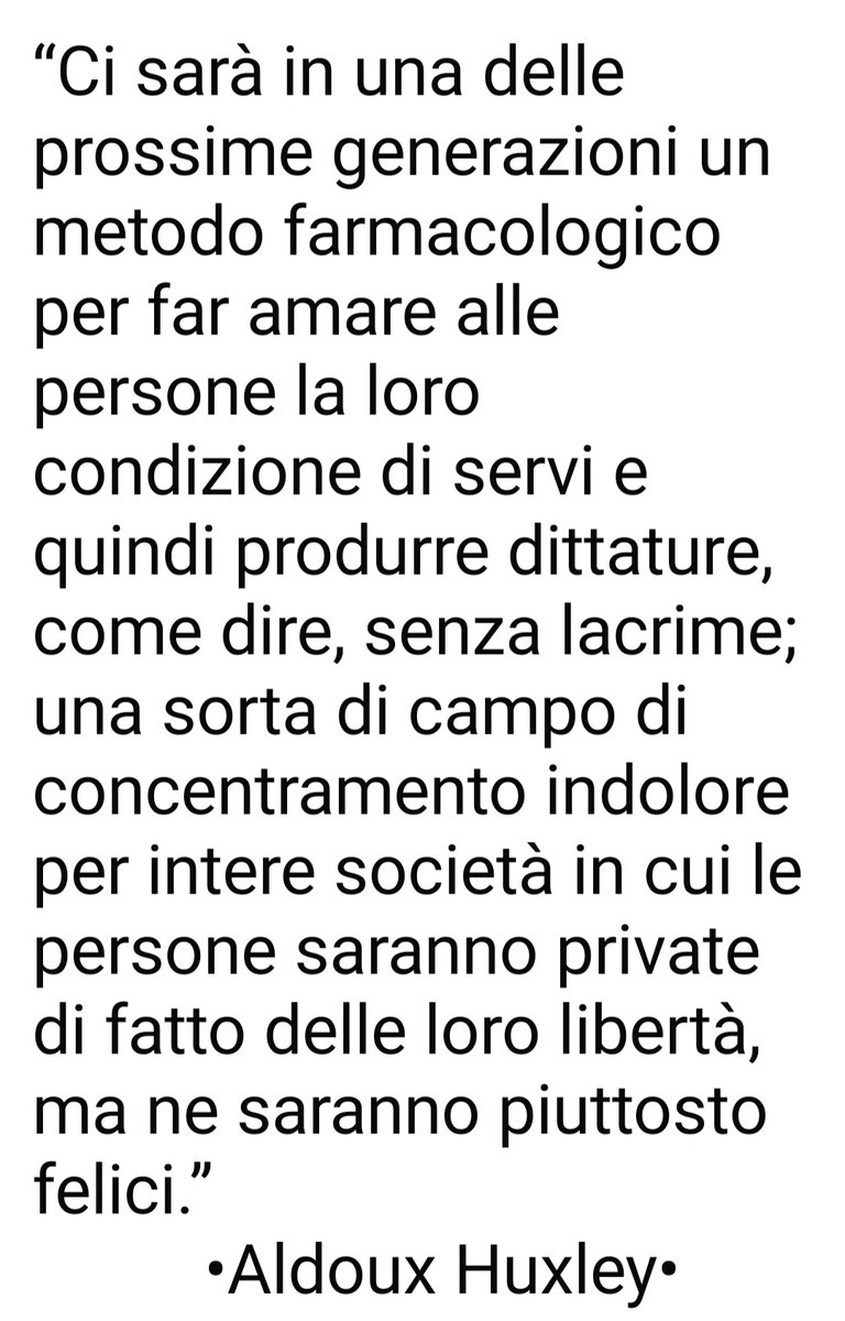 paolabest64's tweet image. 📌 IL 26 Luglio 1894 nasce #AldousHuxley
(m .1963)
•l'Opera per cui è più conosciuto è "Brave New World" (IL Mondo Nuovo). Una Cupa Visione Distopica del Futuro, ampiamente considerato uno dei più Grandi Romanzi del XX secolo•
....Ecco, ci siamo in quel Mondo ! 🤦🏻♀️💢
