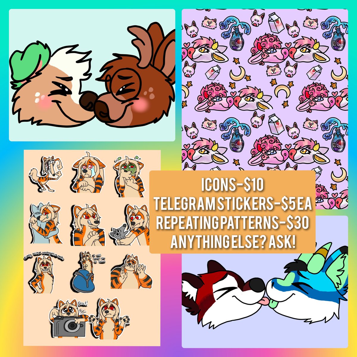 frog_esque's tweet image. MORNING FRIENDS! I finally put a comm price sheet together
Everything is open! Recouping costs from my cat's $750 vet ordeal.
CONTACT VIA DM/TELEGRAM/DISCORD: SAME USERNAME
Details below! Ty for interactingβ€οΈ
