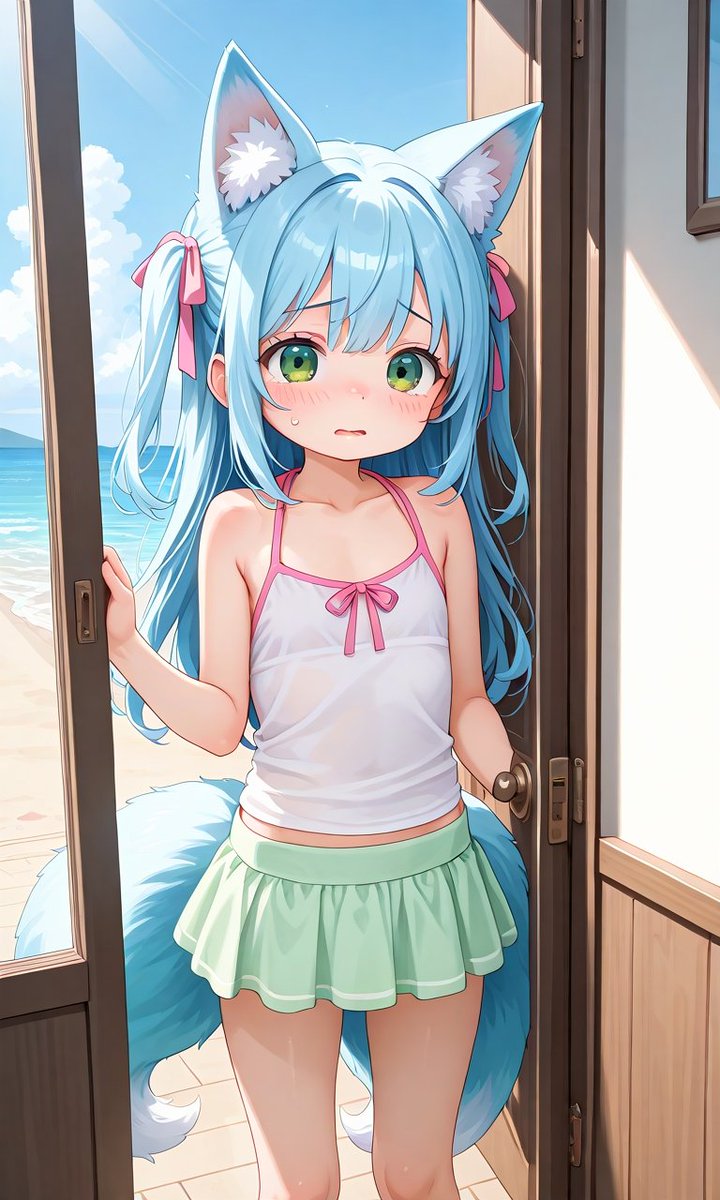 littlesanyafox's tweet image. As I got home you are seeing Mom (@Cordelia_Tachi) is awake hopefully. she doesn&apos;t ground me for going out to go swimming