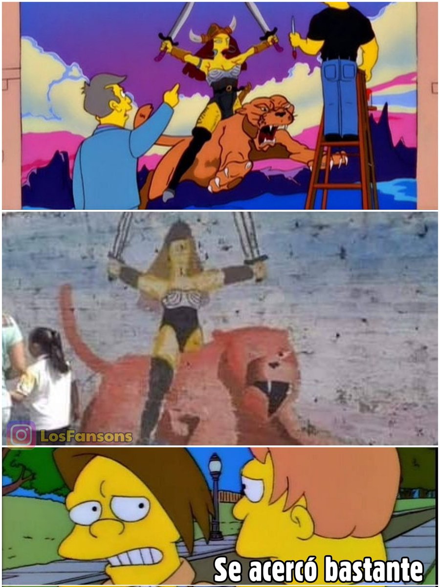 FansonsOficial's tweet image. Bueno... casi 😅 #LosSimpson #LosSimpsons #TheSimpsons #Memes