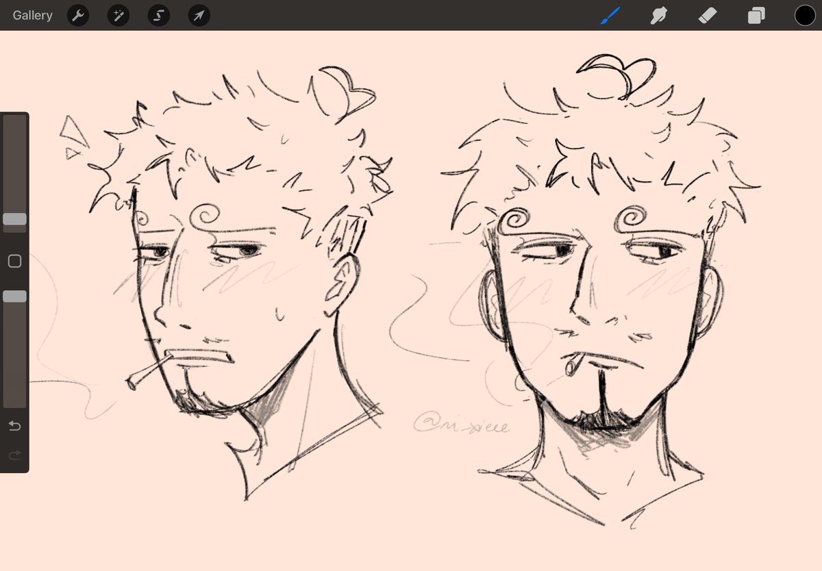 ni_xieee's tweet image. Been seeing short hair sanji going around lately #sanji