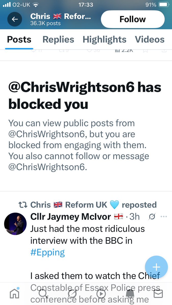 JaxonFisk's tweet image. Another ‘freedom of speech’ warrior who can’t abide criticism….these cunts are such snowflakes 🤦♀️
