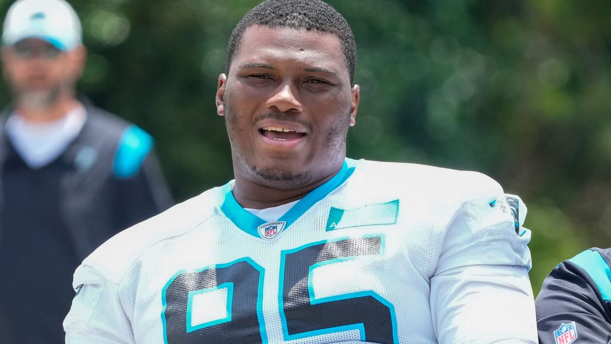 ThePanthersWire's tweet image. Panthers DL Derrick Brown is asked if he's at 100 percent yet pantherswire.usatoday.com/story/sports/n…