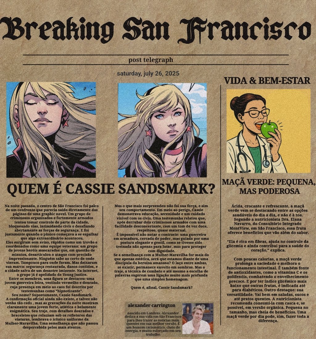 ALXNTCE's tweet image. ᅟᅟೀ — Alexander estava orgulhoso de si, finalmente uma de suas colunas sobre super heróis foi postava em uma das páginas do jornal, não ainda na página principal, mas já era um passo.