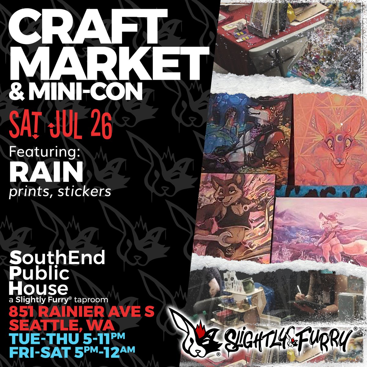 slightlyfurry's tweet image. Here's a few more of the incredible talent coming in for tonight's Craft Market. Who are you excited for?
#SouthEndPublicHouse #craftmarket #cider #Seattle