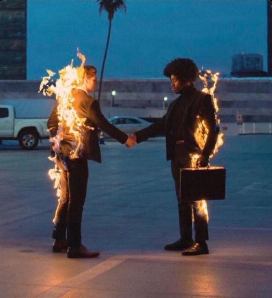 Temsbabygallery's tweet image. Tems and her producer leaving the studio after making her album BORN IN THE WILD