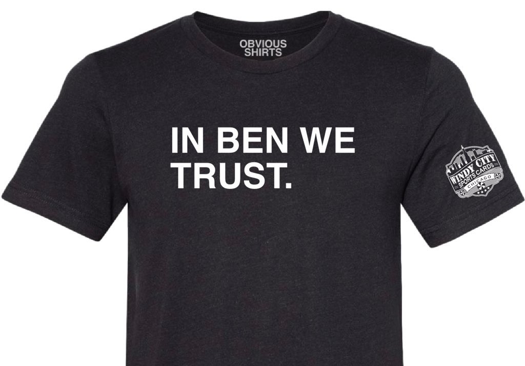 Alright 3 lucky 🍀 winners for that In Ben We Trust shirt because we trust the process #Bears fans 🐻⬇️

To Enter:

1️⃣ Like &amp; RT 👍
⏰ Winners Announced - 8/2
