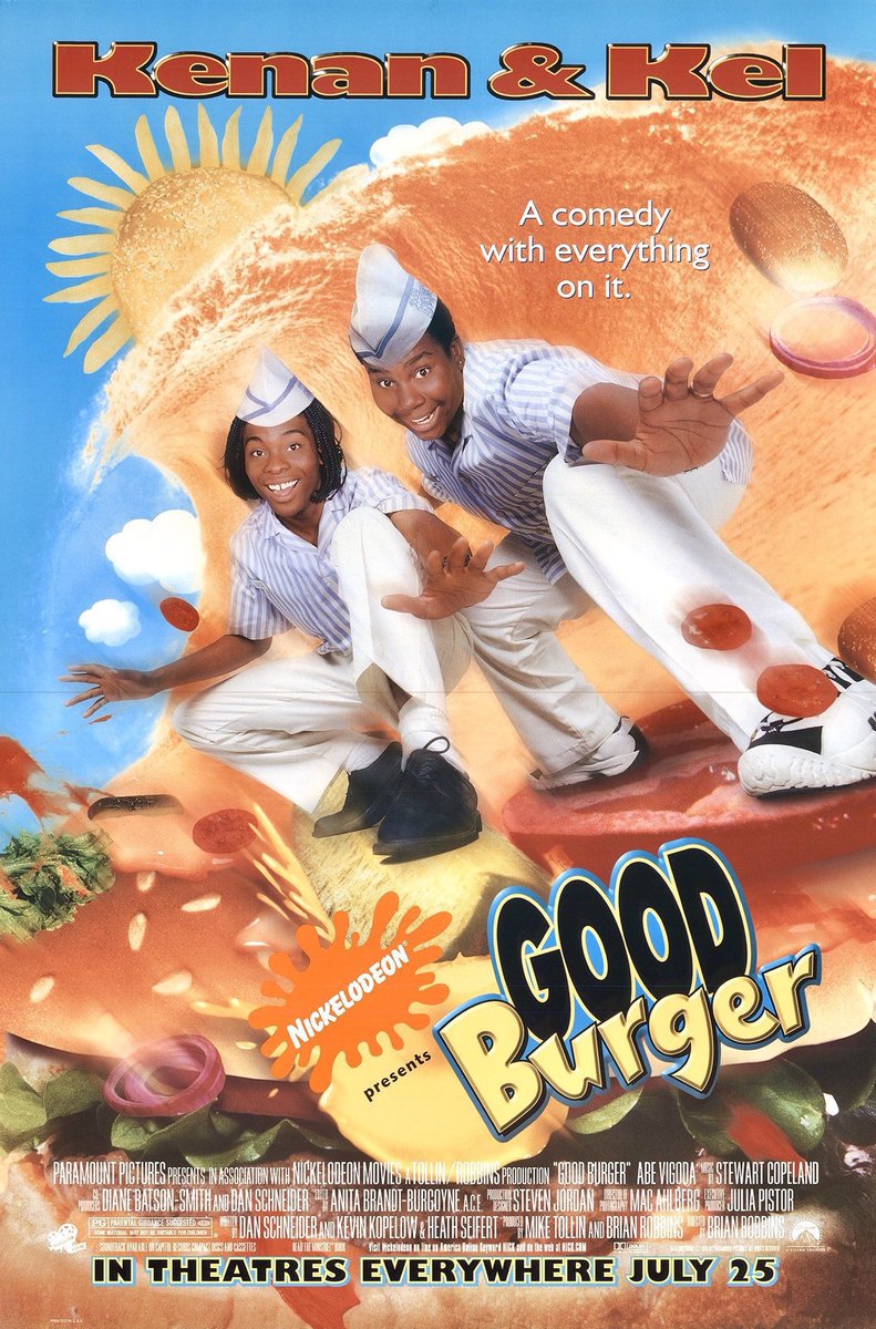 jones_est's tweet image. Happy Birthday 28th Anniversary To Good Burger! Which Was Released On July 25, 1997. #GoodBurger @kenanthompson @Iamkelmitchell @sinbadbad @Josh_Server @SHAQ @george_clinton @carmenelectra @LoriBethDenberg @marqueshouston @BrianRobbinsTV @LilRel4 @MayaRudolph @zoesaldana
