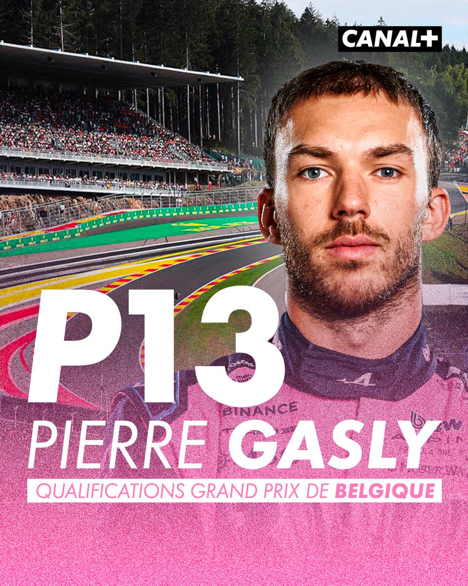 CanalplusF1's tweet image. Les positions sur la grille de nos Français à Spa, pour le Grand Prix de Belgique 😏⬇️
#BelgianGP #F1