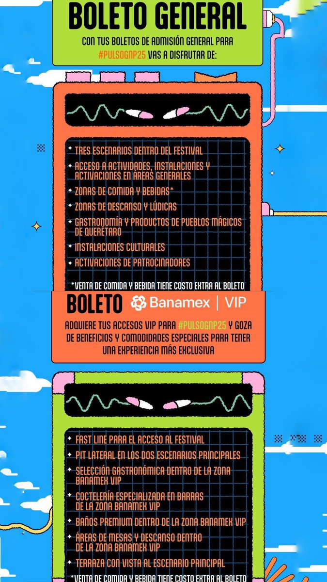 ailoviutl's tweet image. 🧿 Pulso GNP 🧿
🗓️ 25 de Octubre del 2025 🗓️
🏟️ Autódromo de QRO 🏟️
📍 Querétaro 📍 🇲🇽 México 🇲🇽

🎫 Venta General 11:00 AM 🎫 Acepta casi todas las tarjetas excepto: SPIN, SALDAZO, BANCOPPEL 🎫 Límite de Compra: 8 Boletos 🎫 Lobby 10:46 AM

Link: bit.ly/4lMtoYp

🎟️…