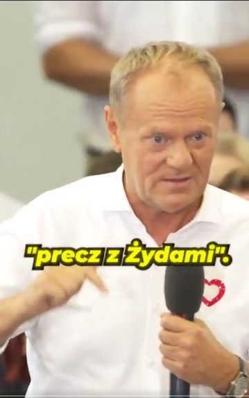 zaleskim95's tweet image. Nie z nami te numery, herr Tusk.
Nie zyskasz antysemickiego elektoratu.