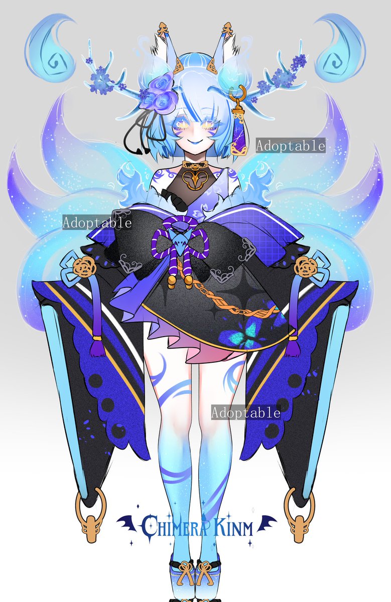 🪻Yokai Kitsune🎐
Adopt Design
120,00 Pix
🔷💠🔹                            🔹💠🔷
Incluso: Design de personagem, uso pessoal e comercial, arte do anúncio.
Regras:
Não traçar minha arte.
Dar créditos pelo design e arte.
🔹🔹🔹
Qualquer interesse, venha DM ou Discord.
#adoptable