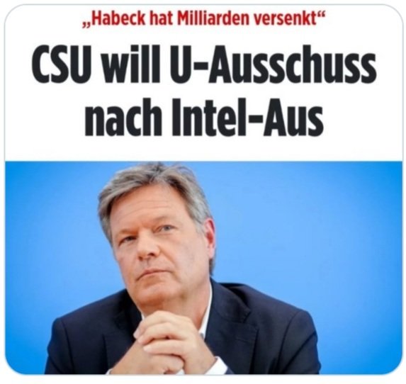TineUndFiene's tweet image. Northvolt, Intel und diverses mehr, außer etlichen versenkten Milliarden ist wohl kaum was übrig aus Habecks Amtszeit, da gäbe es bestimmt noch mehr zu untersuchen als nur Intel.