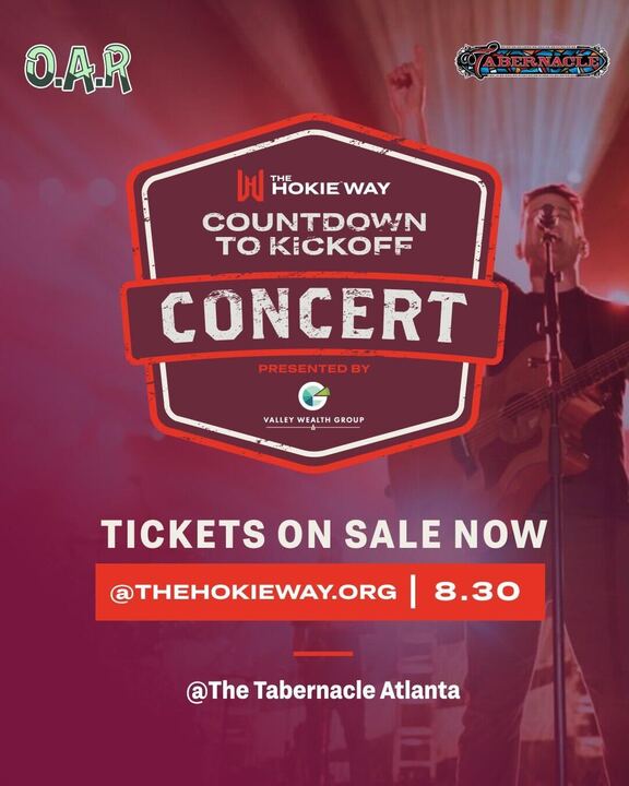 VTScoop247's tweet image. Only 35 more sleeps until the #Hokies take over ATL!
We'll see you at the O.A.R. concert, right?!
🎟️: thehokieway.org/concert