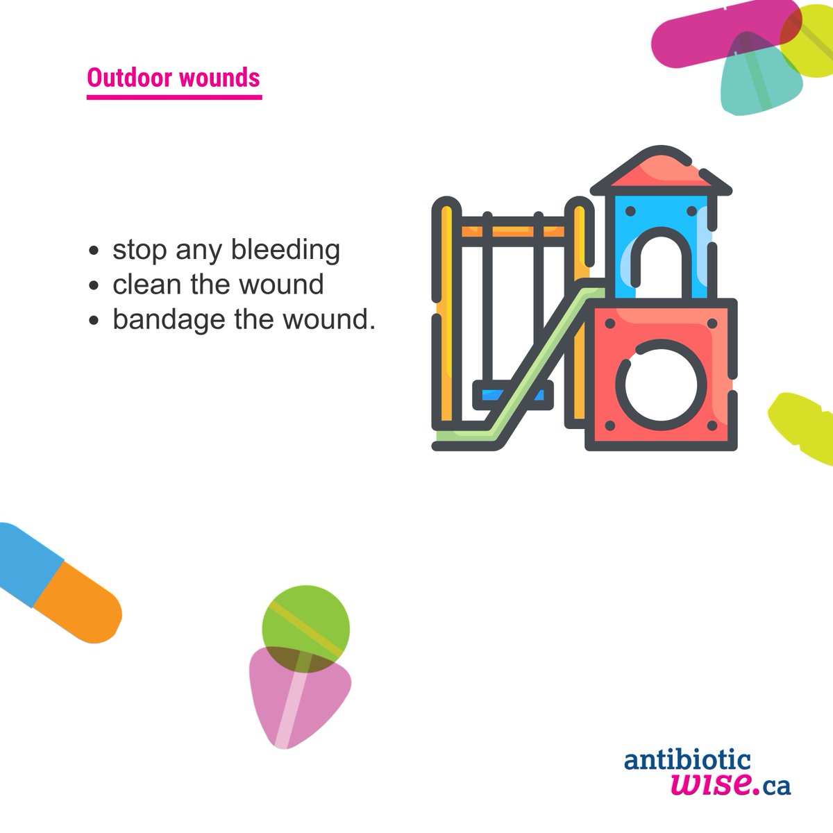 Time spent outside in the summer is fun; but any wounds from the outdoors need proper cleaning to avoid infection. #InfectionPrevention