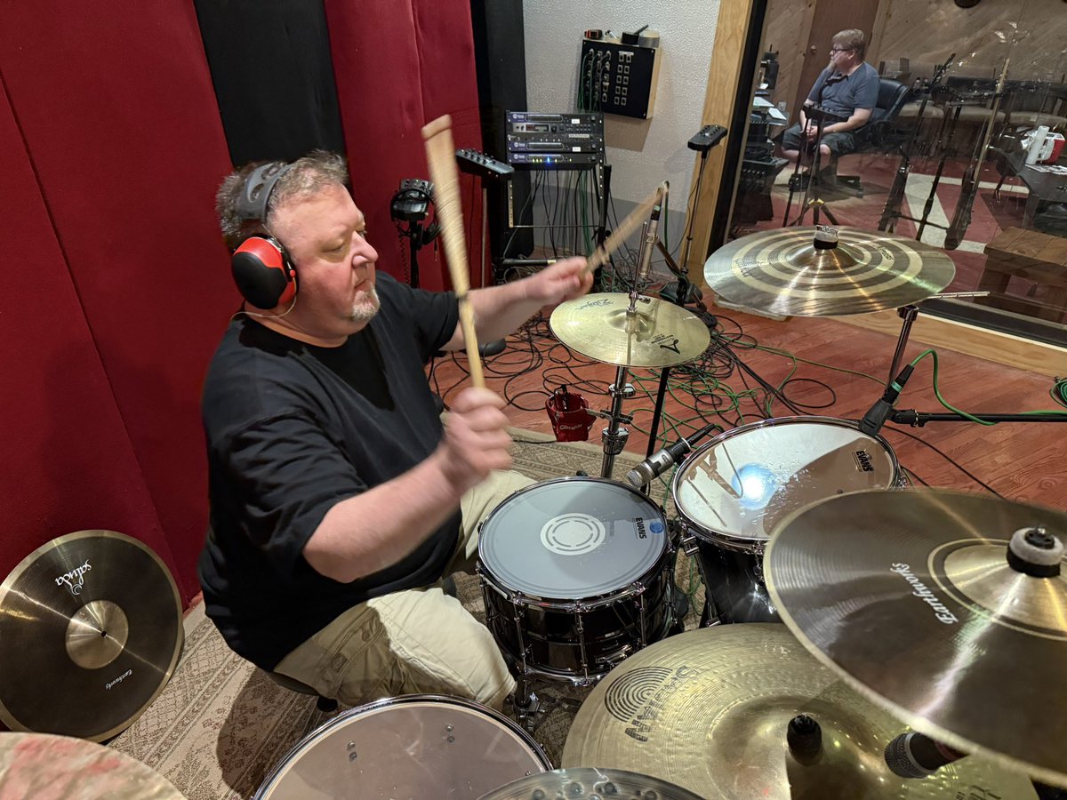 carbellion's tweet image. Drum tracking is complete. Brent was full beast mode on 11 new tracks. 
@EclipseRecords - Label
@saludacymbals - Brent’s Cymbal Endorser

#carbellion #eclipserecords #saludacymbals #studiorecording #takenoprisoners #drummer #heavyrock #wisconsin #hithard #beatsfordays