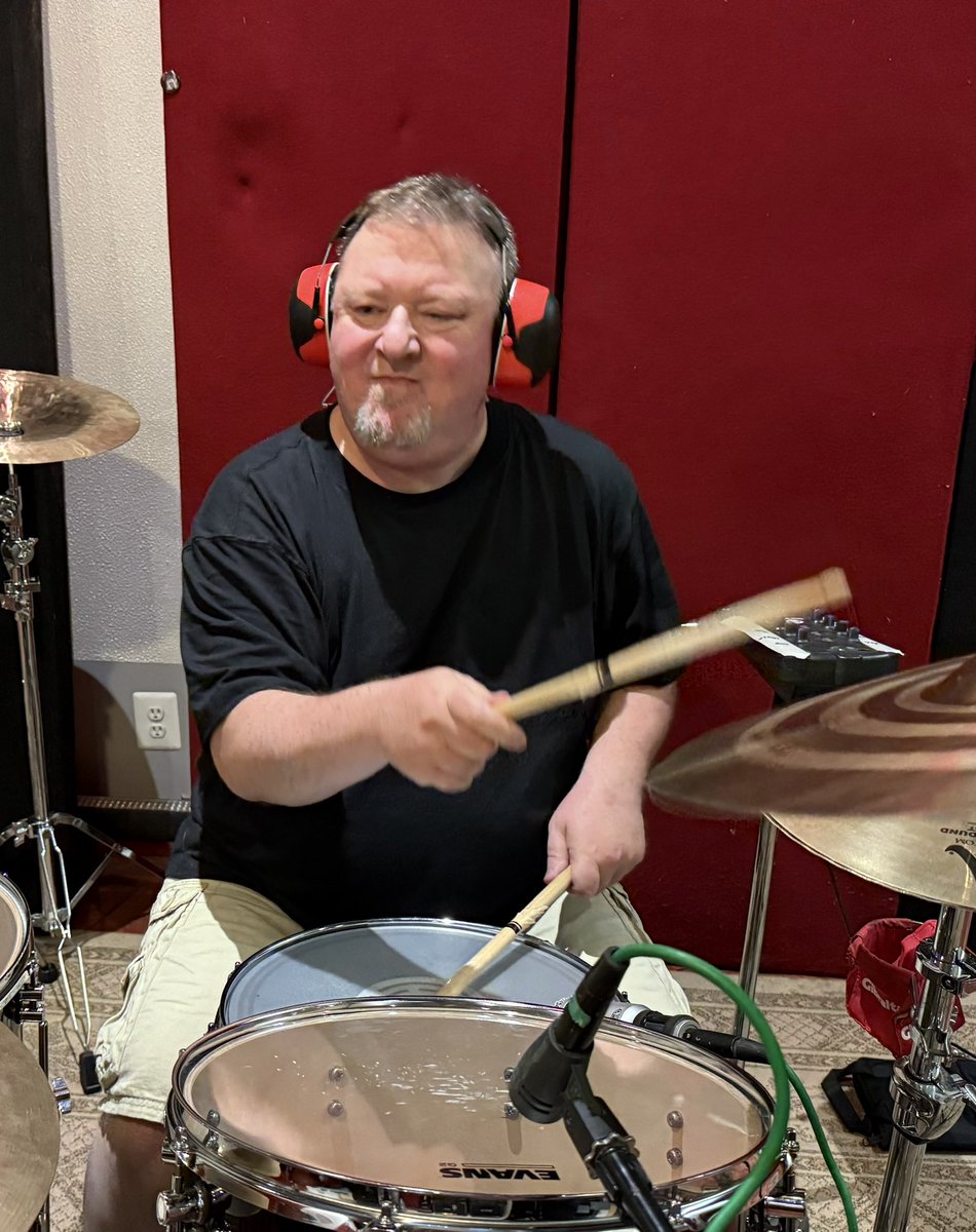carbellion's tweet image. Drum tracking is complete. Brent was full beast mode on 11 new tracks. 
@EclipseRecords - Label
@saludacymbals - Brent’s Cymbal Endorser

#carbellion #eclipserecords #saludacymbals #studiorecording #takenoprisoners #drummer #heavyrock #wisconsin #hithard #beatsfordays