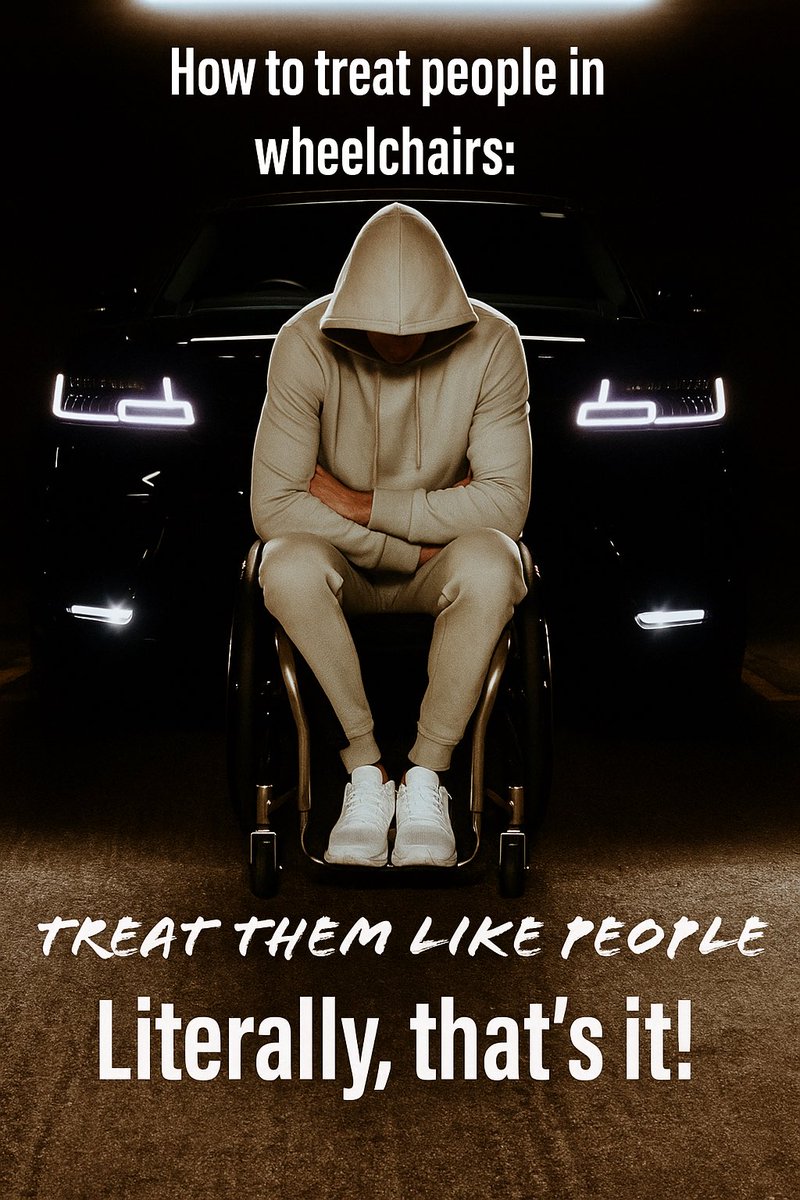 Respect isn’t complicated.
People in wheelchairs don’t need your pity — they need equal treatment. 🧠💪
Treat them like people. Literally, that’s it.

#DisabilityAwareness #InclusionMatters #AccessibilityForAll #WheelchairLife #BreakTheStigma #HumanFirst #RespectEqualsInclusion