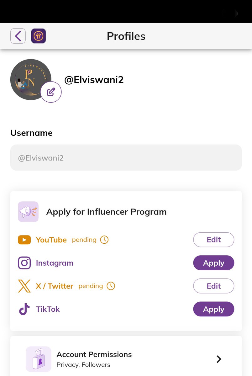 🚨Apply for Pi Influencer Program. 

you can access it under profile settings in #Profiles app. 

profiles is a social media app in #PiNetwork where you can follow and send friend requests at the moment. 

we can expect new features later. 
Turn notifications🔔 button on my