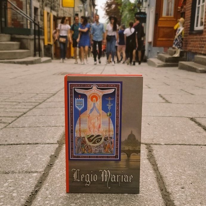 "Would you take a Jesus prayer card?"

With one sentence, evangelization is started. Crowd Contact in busy public places is a wonderful opportunity. The Legion of Mary members start, and the Holy Spirit will finish the work. AMDG!
