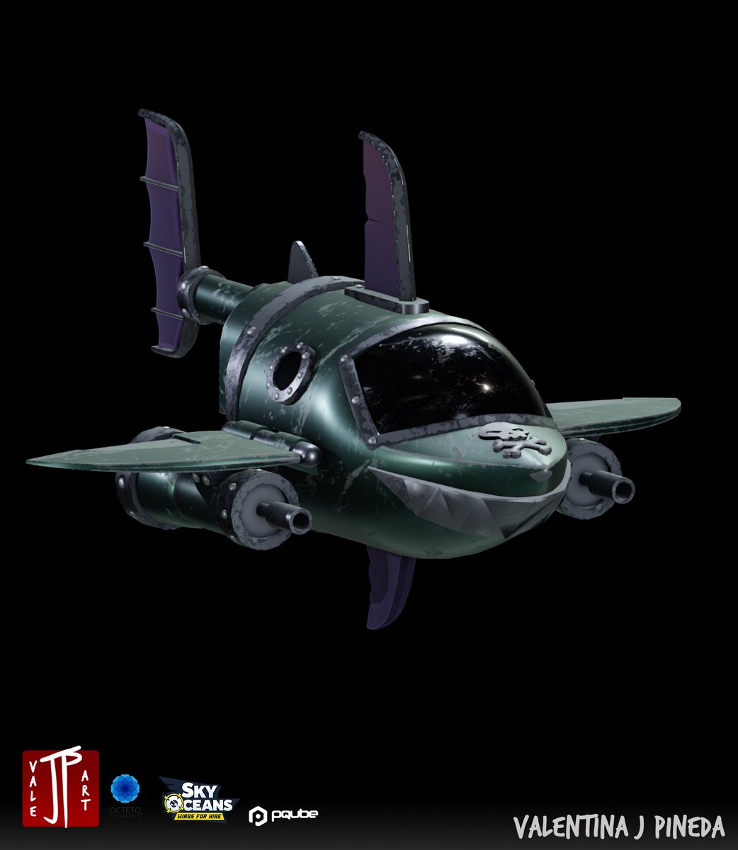 ValeJP_art's tweet image. Finally posting Sky Oceans: Wings for Hire work!
This was the first ship I made, and was re-textured by me for portfolio purposes 🙂
Sky Oceans: Wings for Hire @SkyOceansGame belongs to @OctetoStudios and published by @PQubeGames
