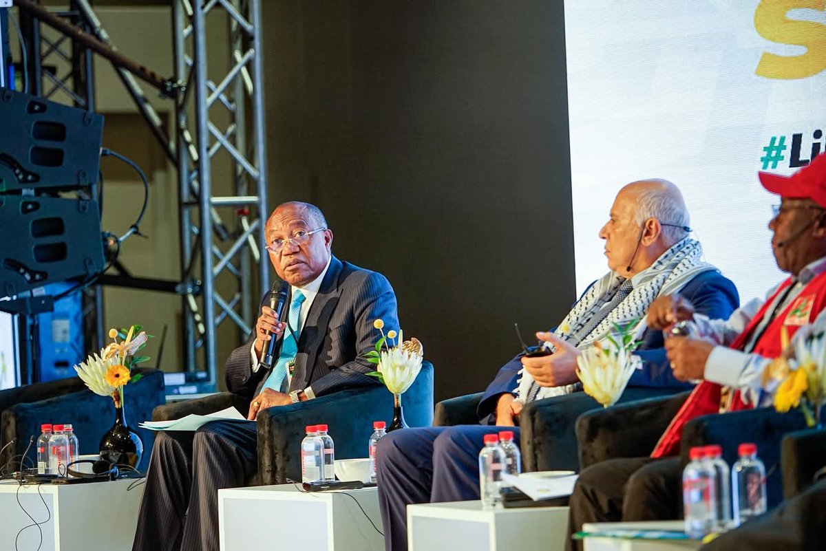 ANCLimpopo's tweet image. The Liberation Movements Summit 2025 continues with robust engagements. Currently underway is a panel discussion on Resisting External Pressures and Advancing Regional Collaboration, as movements unite to defend sovereignty and deepen solidarity across the continent.…
