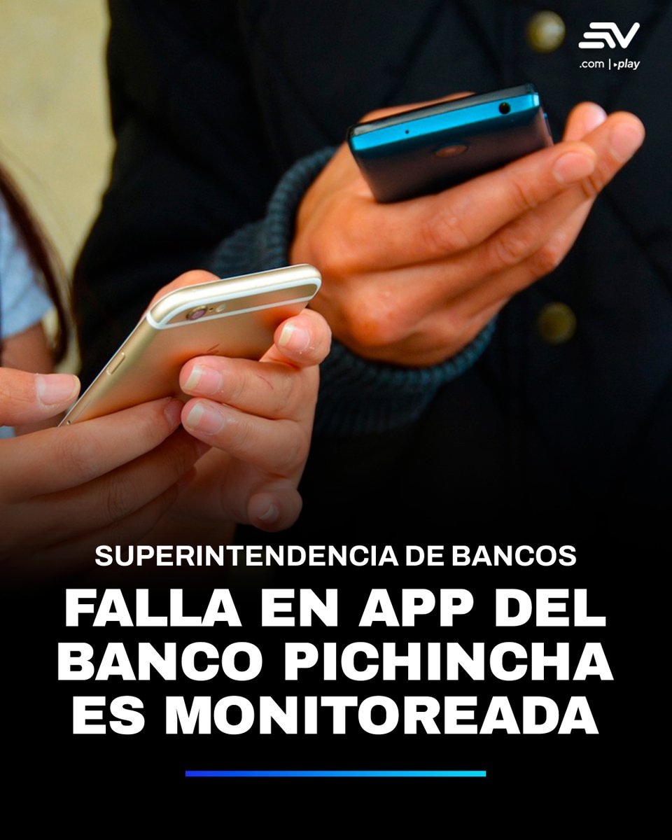 📌🏦La Superintendencia de Bancos dijo el 25 de julio que activó protocolos de supervisión y destinó un equipo técnico especializado de seguimiento ante las fallas en la banca móvil del Banco Pichincha. 💻 bit.ly/45m3dSq