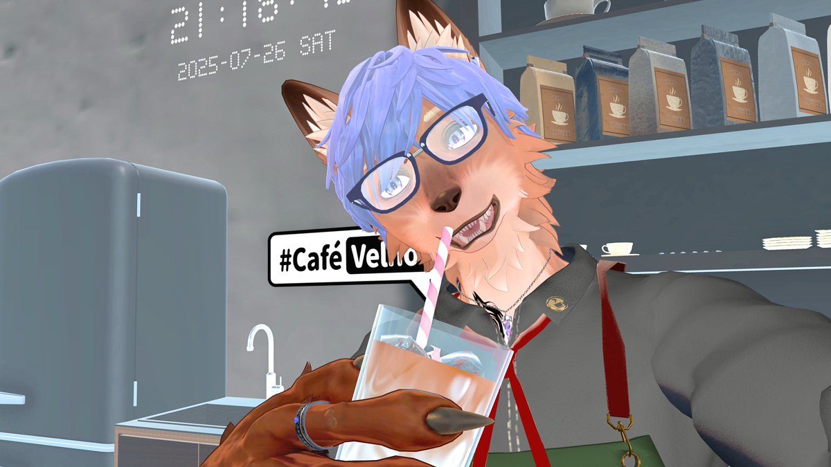 wachaaaa_vrc's tweet image. #CaféVelno ご来店ありがとうございました!
Vketリアルやらなにやらで忙しい中ご来店感謝!
ゆったりのんびり進行でとてもリラックスして
接客することができました!賄いもゴクゴク!
またのお越しをお待ちしております!
#Velno3D