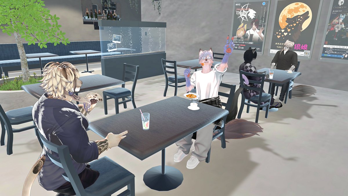wachaaaa_vrc's tweet image. #CaféVelno ご来店ありがとうございました!
Vketリアルやらなにやらで忙しい中ご来店感謝!
ゆったりのんびり進行でとてもリラックスして
接客することができました!賄いもゴクゴク!
またのお越しをお待ちしております!
#Velno3D