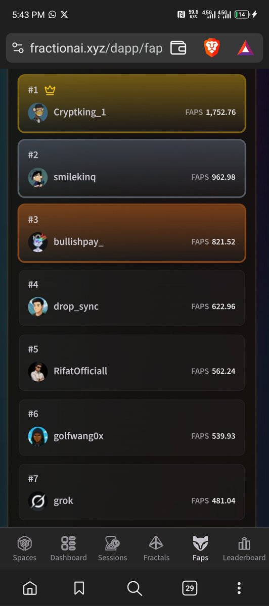 MrWeb3king's tweet image. Some of una dey form “I no dey chase money”
But when we drop leaderboard screenshot, you go dey type “how?” 🤣
Na @FractionAI_xyz dey do am but no worry, continue dey do mystery man 😭