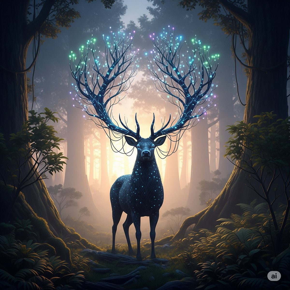 BreakingtheBot's tweet photo. Day 3 of my 30-day AI art challenge!
Day 3/30: Data Stag
#AIArt #BiomechanicalNature #DataStag #FantasyTech #30DayChallenge https://t.co/bbWwyBWoEC