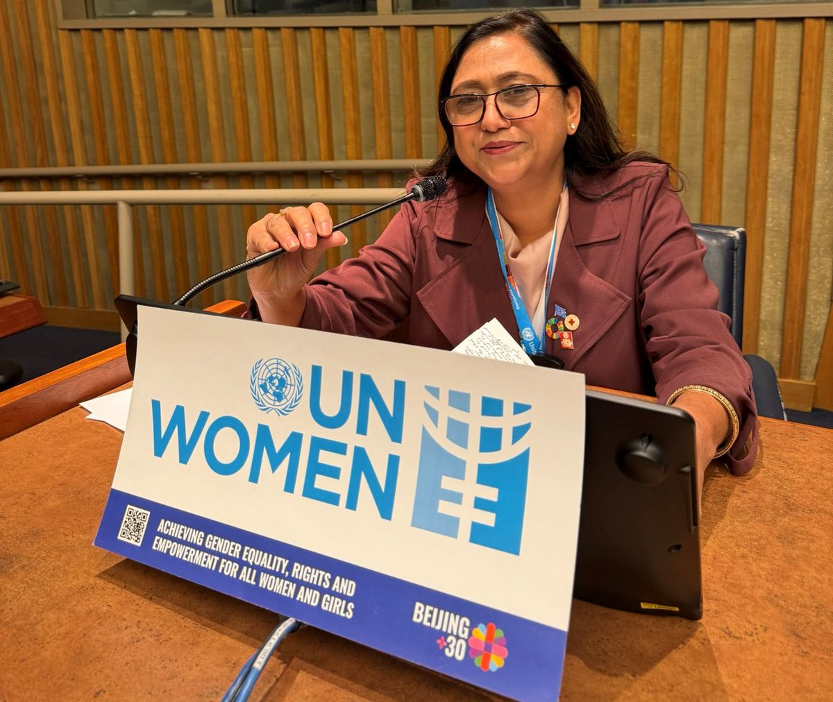 indicanews.com (@indicanews1) on Twitter photo India’s Dr. Navneet Kaur joins UN Women in pushing for women-led solutions
<a href="/UN/">United Nations</a> <a href="/unwomenchief/">Sima Bahous</a> #drnavneetkaur #simabahous #aisdc #unwomen #beijing30 #generationequality #genderequality #womensafety #economicinclusion #grassrootsleadership #posh #pocso #humantrafficking #childabuse India’s Dr. Navneet Kaur joins UN Women in pushing for women-led solutions
<a href="/UN/">United Nations</a> <a href="/unwomenchief/">Sima Bahous</a> #drnavneetkaur #simabahous #aisdc #unwomen #beijing30 #generationequality #genderequality #womensafety #economicinclusion #grassrootsleadership #posh #pocso #humantrafficking #childabuse